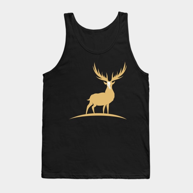 Christmas Deer Tank Top by Whatastory